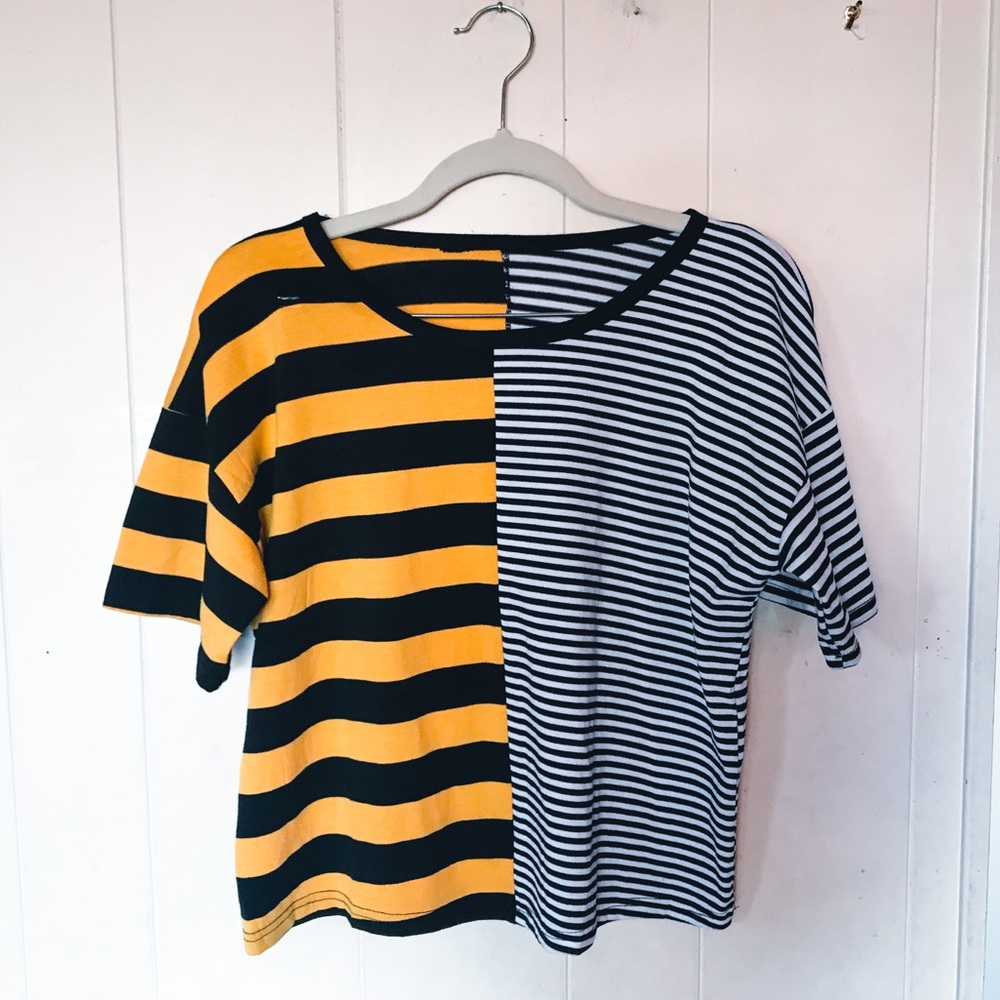 ROMWE trendy striped tee